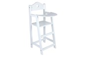 Lalka, mis i akcesoria - Small Foot - Wooden Doll Chair White - 2857