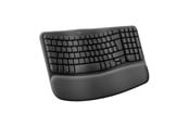 Klawiatura - Logitech Wave Keys - Graphite - ND - Klawiatura ergonomiczna - Nordycki - Czarny - 920-012298