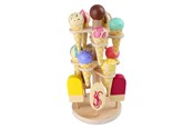 Zabawa w udawanie - Small Foot - Wooden Play Food Ice Creams on Movable Ice Cream Stand 16dlg. - 1248