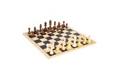 gry-planszowe-karciane-i-kosci - Small Foot - Wooden Chess and Checkers XL - 11784