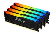RAM - Kingston FURY Beast RGB DDR4-3200 - 32GB - CL16 - Quad Channel (4 pcs) - Intel XMP - Czarny z RGB *DEMO* - KF432C16BB2AK4/32