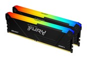 RAM - Kingston FURY Beast RGB DDR4-3200 - 32GB - CL16 - Dual Channel (2 pcs) - Intel XMP - Czarny - KF432C16BB12AK2/32