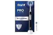 Szczoteczka elektryczna do zębów - Oral-B Elektryczna szczoteczka do zębów Pro1 Black + Extra Brush Head - 8006540771457