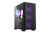 Obudowa komputerowa - Montech Air 100 ARGB - Black - Obudowa komputerowa - Minitower - Czarny - AIR 100 ARGB BK