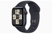 Smartwatch, zegarek i opaska sportowa - Apple Watch SE (2023) GPS + Cellular 40mm - Midnight Aluminium Case with Midnight Sport Band - S/M - MRG73DH/A