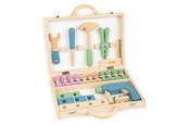 Klocki konstrukcyjne - Small Foot - Wooden Tool Case Nordic 43dlg. - 11505