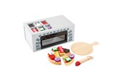 Zabawa w udawanie - Small Foot - Wooden Play Food Pizza Oven Set 25dlg. - 11204