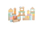 Zabawki dla niemowlat - Small Foot - Wooden Building Blocks Pastel 50dlg. - 11722