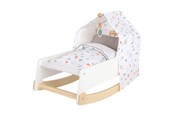 Lalka, miś i akcesoria - Small Foot - Wooden Swing Doll Bed Little Button - 11813