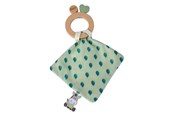 Akcesoria dla niemowlat - Eichhorn Baby HIPP Wooden Teether with Cuddle Cloth - 100005871