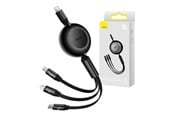 Kabel USB - Baseus Bright Mirror 4 USB-C 3-in-1 cable for micro USB / USB-C / Lightning 100W / 3.5A 1.1m (Black) - CAMJ010201