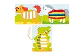 Puzzle - Goki Wooden Weaving Puzzles 3pcs. Drewniany - 58679