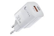Telefon - Adapter i Ladowarka - Lippa 33W USB-C PD & USB-A QC GaN Wall Charger - White - LPWC5006