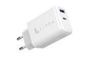 Telefon - Adapter i Ladowarka - Lippa 65W USB-C PD & USB-A QC GaN Wall Charger - White - LPWC65W