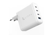 Telefon - Adapter i Ladowarka - Lippa 100W 3 x USB-C PD & USB-A QC GaN Wall Charger - White - LPWC100W