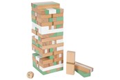 gry-planszowe-karciane-i-kosci - Small Foot - Wooden Wobble Tower Game Gold Edition - 12217