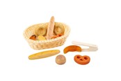 Zabawa w udawanie - Small Foot - Plastic Bread Basket with Play Food Bread 12dlg. - 11444