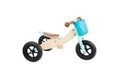 Rowerki i chodziki - Small Foot - Wooden Tricycle and Balance Bike 2in1 Maxi Turquoise - 11609