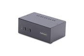Przelacznik KVM - StarTech.com P2DD46A2-KVM-SWITCH 2-Port Dual-Monitor DisplayPort KVM Switch 4K 60Hz 2x USB 5Gbps Hub Ports 2x USB 2.0 HID Ports Hotkey and Push-Button Switching - P2DD46A2-KVM-SWITCH