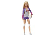 Lalka, mis i akcesoria - Barbie Made to Move Career Volleyball Player Doll 30cm - HKT72