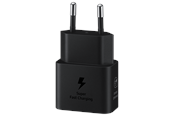 Telefon - Adapter i Ladowarka - Samsung 25W USB-C GaN Power Adapter - Black - EP-T2510NBEGEU