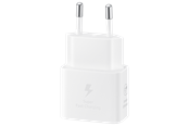 Telefon - Adapter i Ladowarka - Samsung 25W USB-C GaN Power Adapter - White - EP-T2510NWEGEU