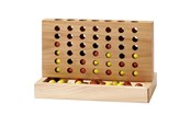 gry-planszowe-karciane-i-kosci - Goki Wooden Four in a Line - HS035