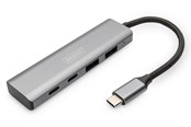 USB hub - DIGITUS USB-C to 4 x USB-C Hub USB hub - 4 - Szary - DA-70245