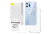 Telefon - Pokrowiec i etui - Baseus Transparent Case and Tempered Glass set Corning for iPhone 13 Pro - P60112201201-01