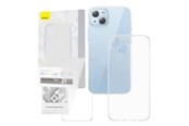 Telefon - Pokrowiec i etui - Baseus Transparent Case and Tempered Glass set  Corning for iPhone 14 Plus - P60112202201-02