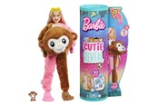 Lalka, mis i akcesoria - Barbie Cutie Reveal Jungle Series Monkey Doll 30cm - HKR01