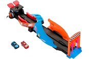 Tory, kolejki i akcesoria - Mattel Disney And Pixar Cars Glow Racers Launch & Criss-Cross Playset - HPD80