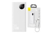 Powerbank - Baseus Powerbank Adaman2 10000mAh 30W White Powerbank - Biały - 10000 mAh - PPAD080002