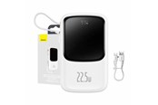 Powerbank - Baseus Powerbank Qpow PRO with cable 10000mAh 22.5W (White) Powerbank - Biały - 10000 mAh - PPQD060102