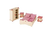Lalki i akcesoria - Goki Dollhouse Furniture Bedroom - 51954