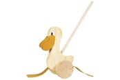 Zabawki dla niemowlat - Goki Wooden Push Figure Pelican - WP006