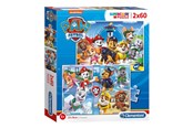 Puzzle - Clementoni Puzzle PAW Patrol 2x60st. Podłoga - 21617
