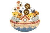 gry-planszowe-karciane-i-kosci - Small Foot - Wooden Balance Game Safari - 12229