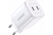 Telefon - Adapter i Ladowarka - UGREEN Nexode GaN 45W Dual USB-C PD Charger - White - 15327