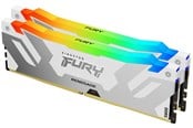 RAM - Kingston FURY Renegade RGB DDR5-8000 - 32GB - CL38 - Dual Channel (2 pcs) - Intel XMP - Biały z RGB - KF580C38RWAK2-32