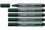 Przybory do pisania i rysowania - STABILO Pen 68 MAX - Fibre-tip Pen with Thick Chisel Tip - Earth Green - 768/63