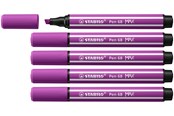 Przybory do pisania i rysowania - STABILO Pen 68 MAX - Fibre-tip Pen with Thick Chisel Tip - Lilac - 768/58