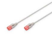 Kabel sieciowy - DIGITUS CAT 6 U-UTP Slim Patch Cord - 2m - Szary - 2m - DK-1617-020S