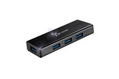 USB hub - j5create 4-Port USB3.0 Mini Hub USB hub - 4 - USB 3.0 - Czarny - JUH340-N