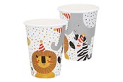 Zabawki - Boland Paper Cups Safari 8pcs. - 50211
