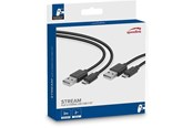 Akcesoria dla graczy - Speed-Link STREAM Play & Charge USB Cable Set 3m - Wired Charging cable for wireless game controller - Sony PlayStation 4 - SL-450104-BK