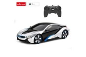 Zdalnie sterowane zabawki - RASTAR R/C 1:24 BMW I8 Silver - 48400