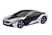 Zdalnie sterowane zabawki - RASTAR R/C 1:24 BMW I8 Silver - 48400