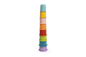 Zabawki dla niemowlat - Happy Baby Rainbow Stacking Cups 8 pcs - 502222