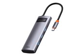 USB hub - Baseus Hub 5in1 Metal Gleam Series USB-C to 3x USB 3.0 + HDMI + USB-C PD USB hub - 5 - USB 3.0 - Szary - CAHUB-CX0G